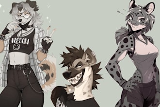 design a custom furry or fursona character