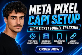 setup meta pixel and conversions API for high ticket affiliate sales funnel