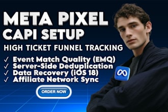setup meta pixel and conversions API for high ticket affiliate sales funnel