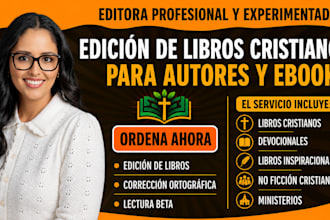 edita, corrige y revisa tu libro o libro electrónico cristiano