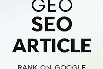 write 1000 word GEO SEO article for chatgpt ranking