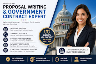 win government contract, bid proposal rfp rfq government contract writing