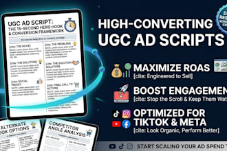 write a high converting ugc ad script for your product
