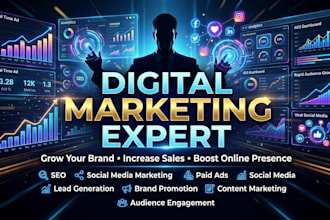 do digital marketing, SEO and social media promotion for business