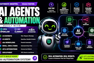 build ai agents and automation workflows using n8n and openclaw integrations