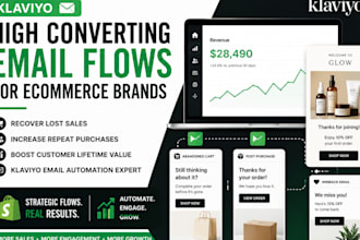 create klaviyo email automation flows