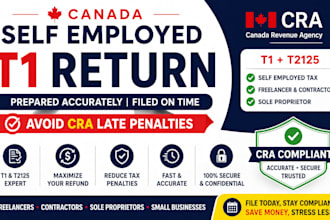 prepare t1 return for self employed avoid cra late penalties