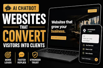 build a business website with chatbot integration