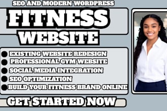 gym website, fitness website, personal trainer website, fitness coach website