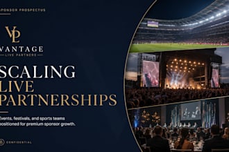 design sponsor prospectus deck events festivals sports teams deck