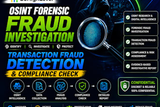 osint forensic fraud investigation, transaction fraud detection compliance check