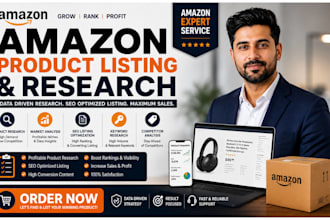 create amazon product listing, SEO product description, amazon fba listings