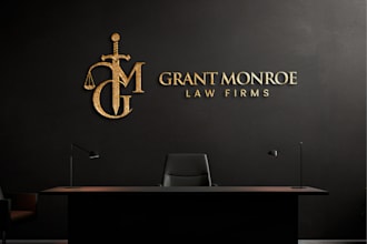 design a modern minimalist logo for law firms