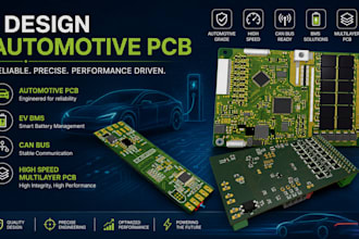 design automotive pcb, ev, bms, can bus, high speed multilayer pcb