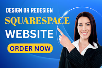design or redesign a modern squarespace website