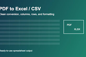 convert pdf tables to excel or csv