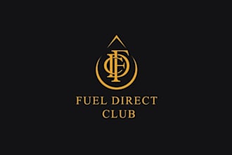 make modern exclusive logo for a lux fuel delivery service