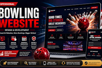 build premium bowling website, bowling club appointment booking, sport website
