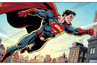 create ai comic book, illustrations any style