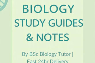 provide biology tutoring and study guides