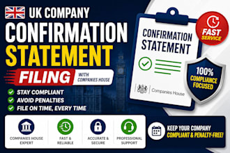 file your UK confirmation statement with companies house