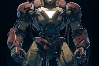design an your mecha robot and armored character