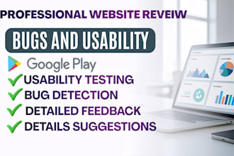 do professional website review and usability testing