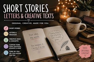 write creative and emotional texts