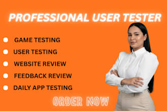 test and review your website or app UX