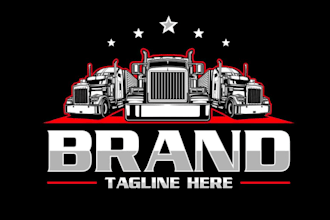 create modern custom logo for trucking, diesel, and auto brand
