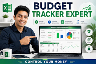 build budget tracker, expense management spreadsheet in excel and google shee
