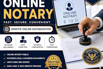 remotely notarize documents and usps form 1583 online