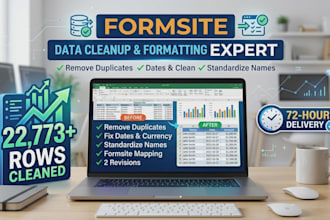 do accurate formsite data entry, mapping, and validation