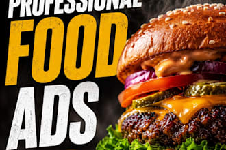 create professional food advertisement posters