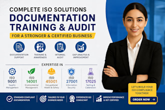 provide iso 9001 14001 45001 27001 17025 documentation support