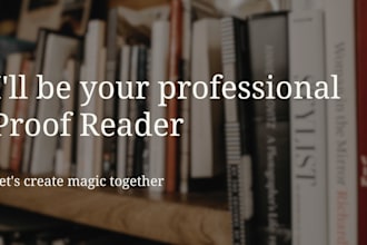 proofread and edit your text