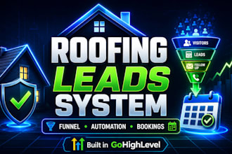 build a roofing lead generation funnel in gohighlevel