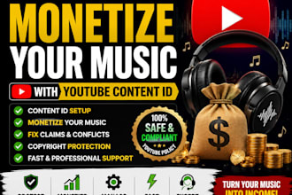 monetize your music with youtube content id and fix copyright issues