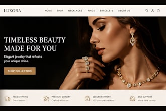 create shopify dropshipping store for jewelry website