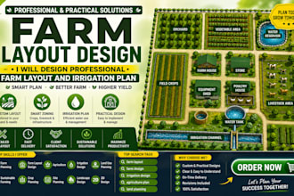 create detailed farm map, homestead and permaculture design
