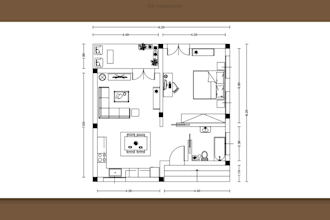 do 2d layout and boodboard of your space