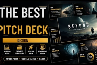 design investor pitch deck powerpoint presentation startup deck film pitch deck