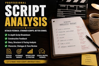 provide professional screenplay and script analysis