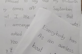 write anything in my beautiful and neat handwriting