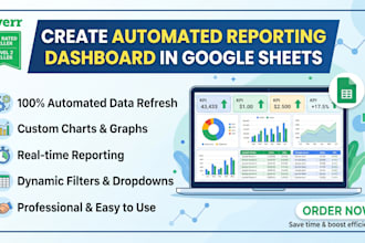 create automated reporting dashboard in google sheets