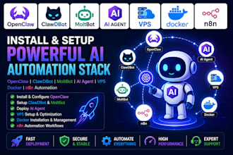 install openclaw clawdbot moltbot ai agent vps docker n8n automation