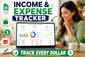 create an income and expense tracker with financial dashboard in google sheets