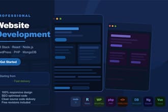 develop a professional website with 3d motion design