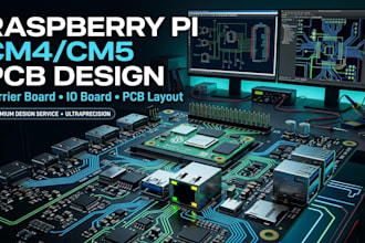 design pcb for raspberry pi cm4 cm5, cm5 io board carrier board, pcb layout