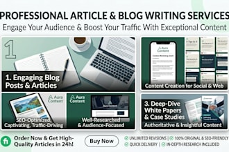 provide professional SEO writing and copywriting